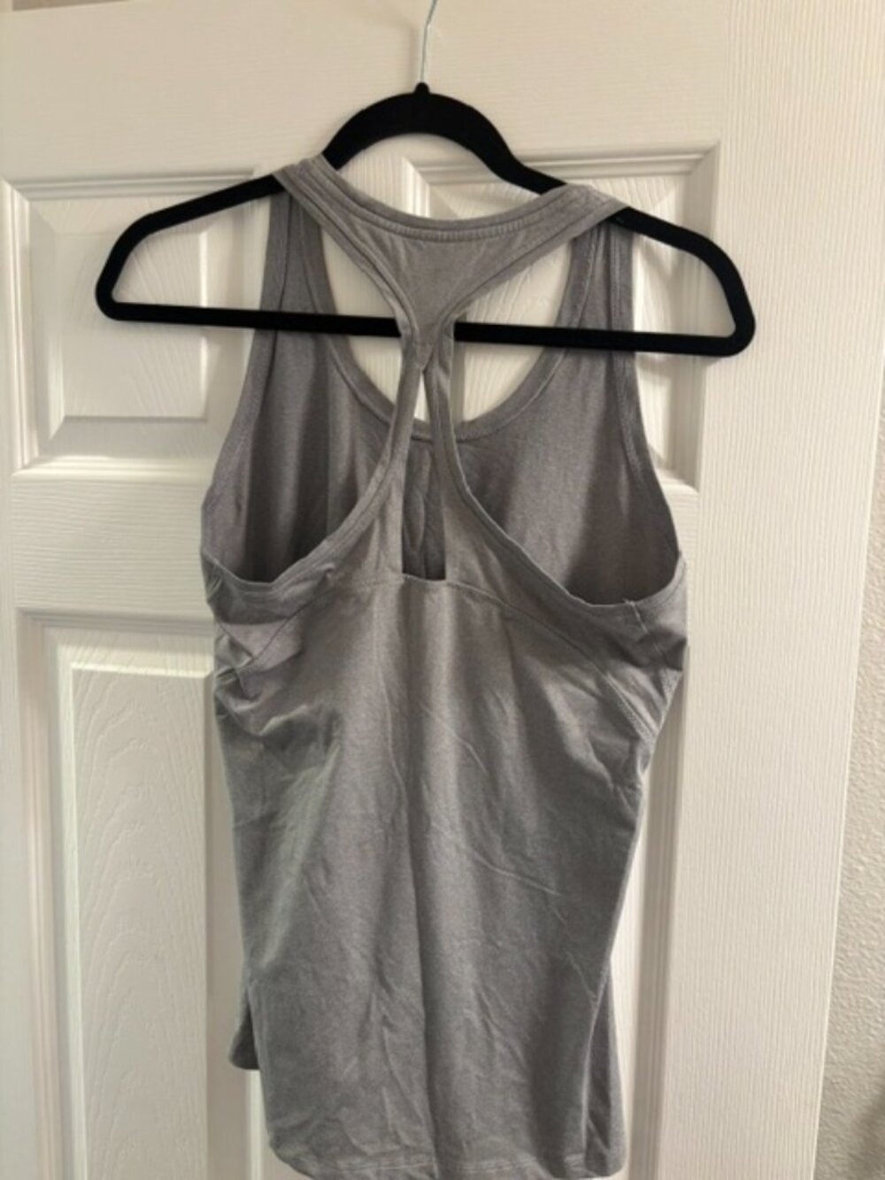 Athleta Gray Racerback Performance Tank Size Small - Picture 3 of 3